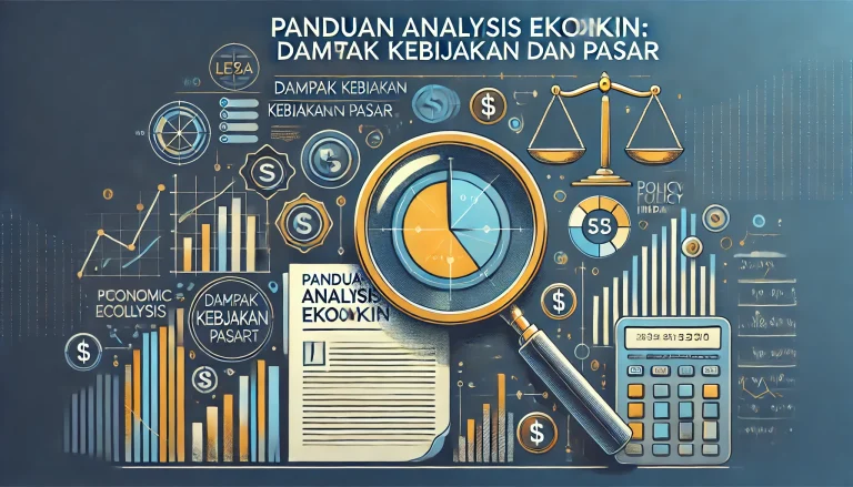 Panduan Analisis Ekonomi Dampak Kebijakan dan Pasar 4 Panduan Analisis Ekonomi Dampak Kebijakan dan Pasar
