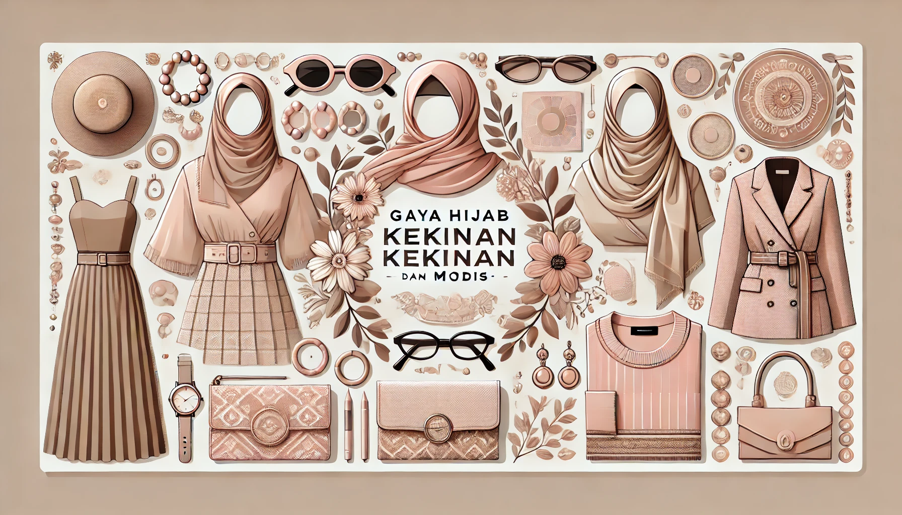 Gaya Hijab Kekinian dan Modis 1 Gaya Hijab Kekinian dan Modis